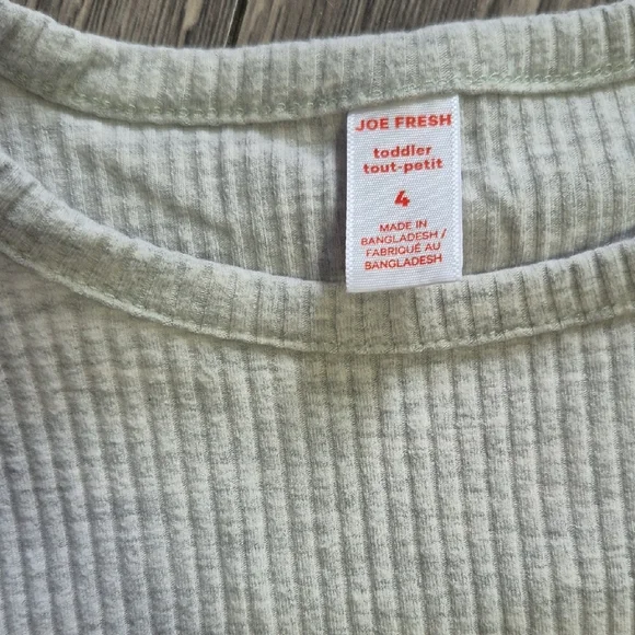 🍀5/30🍀Gray Ribbed Two-Piece Set - Picture 2 of 2